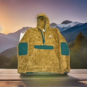 The North Face NF0A3YRS CAMPSHIRE PULLOVER HOODIE SHERPA FLEECE - Brown- Small